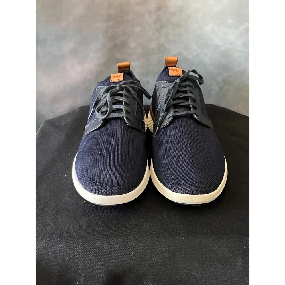 Wolf & Shepherd Swiftknit Navy Knit Hybrid Oxford Dress Shoes - Mens 8/Womens 10